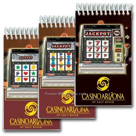 3d Lenticular Mini Notebook; Stock; Slot Machine; Imprinted