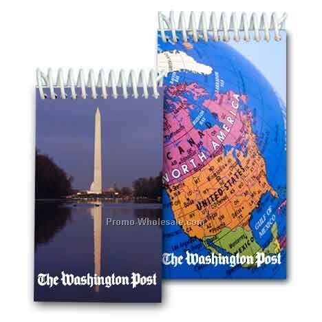 3d Lenticular Mini Notebook; Stock; Washington Monument; Custom