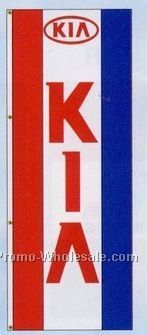 3'x8' Double Face Dealer Interceptor Logo Flags - Kia