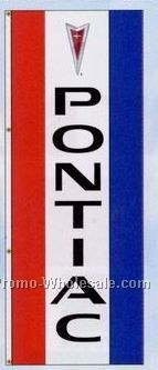 3'x8' Stock Single Face Dealer Rotator Logo Flags - Pontiac