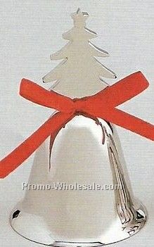 4" Tree Bell W/ Red Ribbon