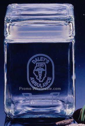 40 Oz. Square Crystal Canister