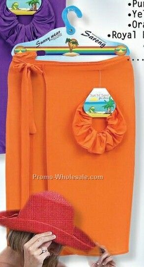 55"x20" Classic Short Sarong