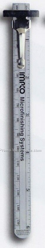 6-1/4"x15/32" Custom Ruler W/32nds Top Scale/Mm Bottom Scale