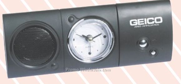 6-3/4"x2-5/8"x1-1/2" Digital FM Scan Radio With Analog Alarm Clock