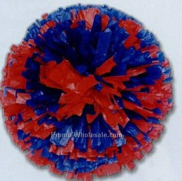 8" Vinyl Show Pom Poms - 2 Colors Mixed