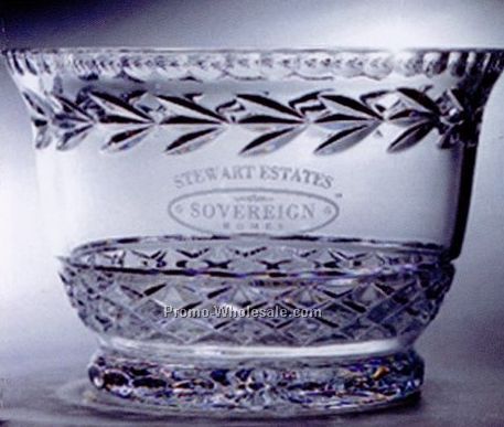 9-1/2"x5-1/4" Large Cut Crystal Bowl