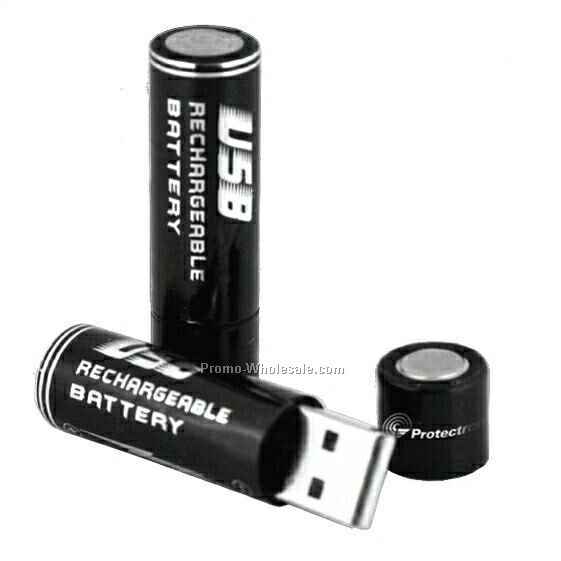9/16"x2" Rechargeable USB Batteries Two