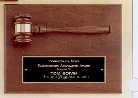 9"x12" Parliament Series Plaque With Gavel