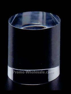 Acrylic Solid Cylinder Pedestal Set Of 3