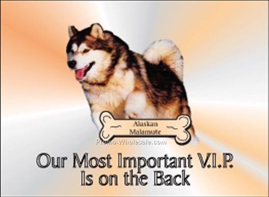 Alaskan Malamute Rectangle Photo Hand Mirror (2-1/2"x3-1/2")