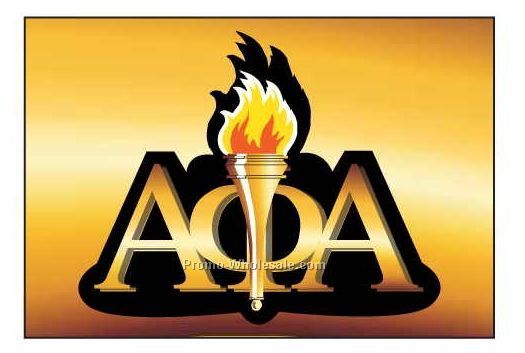 Alpha Phi Alpha Fraternity Mascot Badge W/ Metal Pin (2-1/8"x3-1/8")