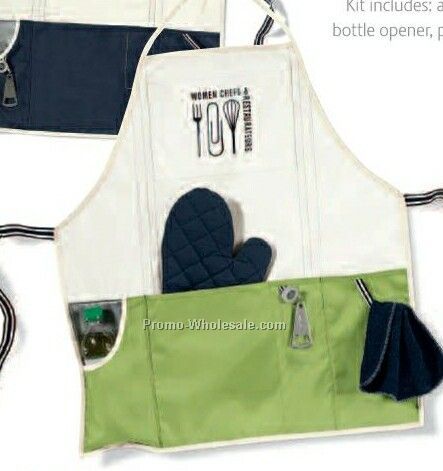 Apple Green Gourmet Apron Kit