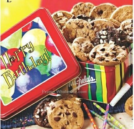 Birthday Bash Cookie Tin - 2 Dozen