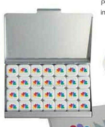 Black Business Card Case W/ 4 Color Process Printed Mints