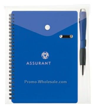 Blossom Pen/ Light Combo W/ Double Spiral Bound Notebook