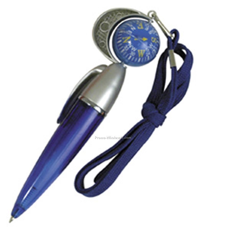 Blue Compass Pen