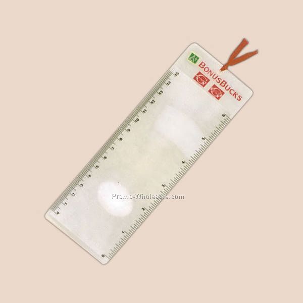 Bookmark Magnifier With Ruler (7-1/2"x3")