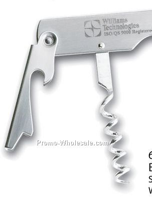 Bottle Opener W/ Corkscrew & Knife