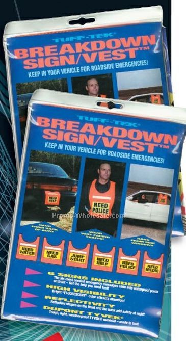 Breakdown Sign Reflector Vest