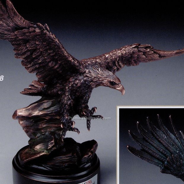 Bronze Plated Soaring Eagle Award 15"