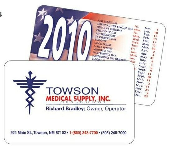 Business Card With Info Panel - (Standard Ink Color)