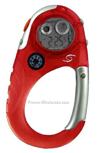Carabiners Stopwatch With Compass