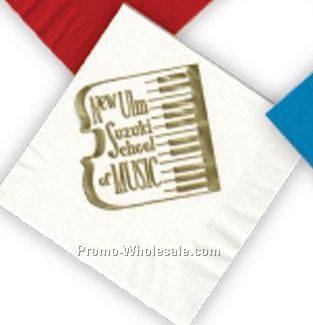 Claret Red Beverage Napkins W/ Ink Imprint