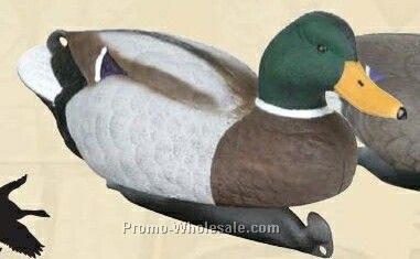 Classic Mallard Duck Decoy W/ Weighted Keel - 6 Drake & 6 Hen