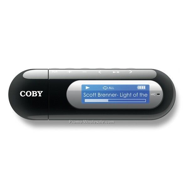 Coby Mp3 Player With 4 Gb Flash Memory, FM Radio & USB Drive