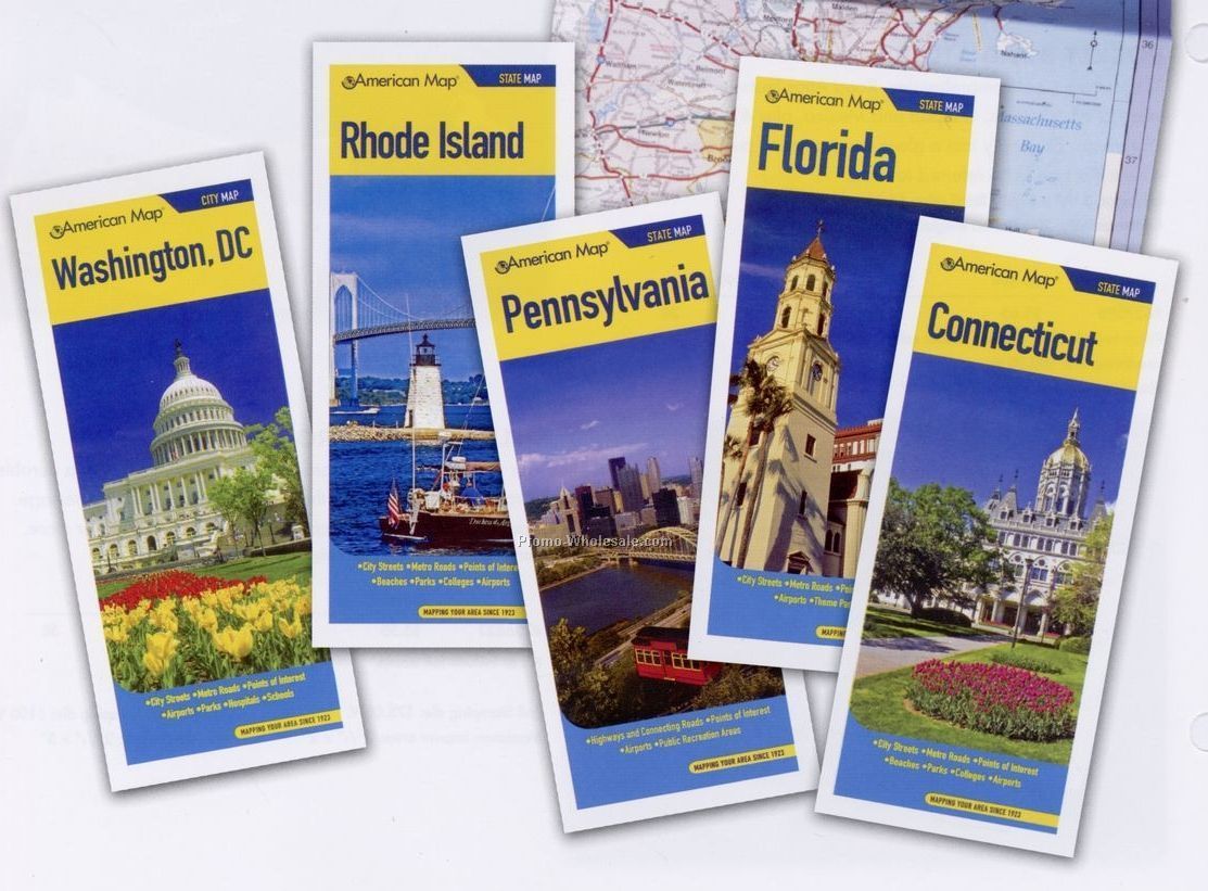 Connecticut Travelvision Folded State Maps