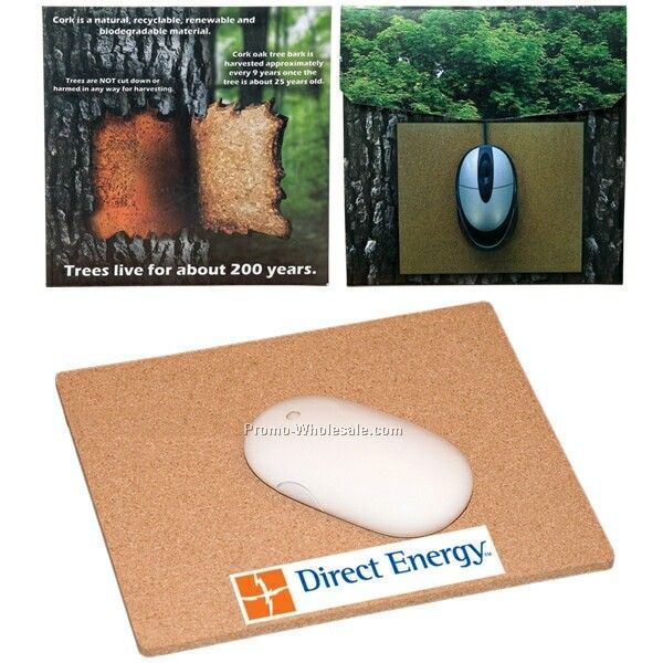 Cork Mouse Pad - 8-3/4"x7-1/4" (Imprinted)