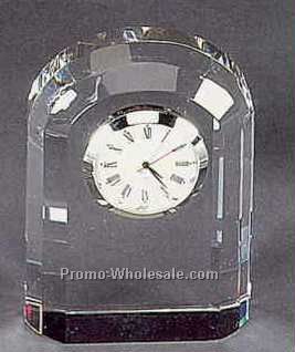 Crystal Bevel Arch Clock