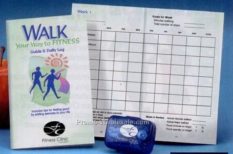 Deluxe Pedometer W/Walkers Guide (With Personalization - Spanish)