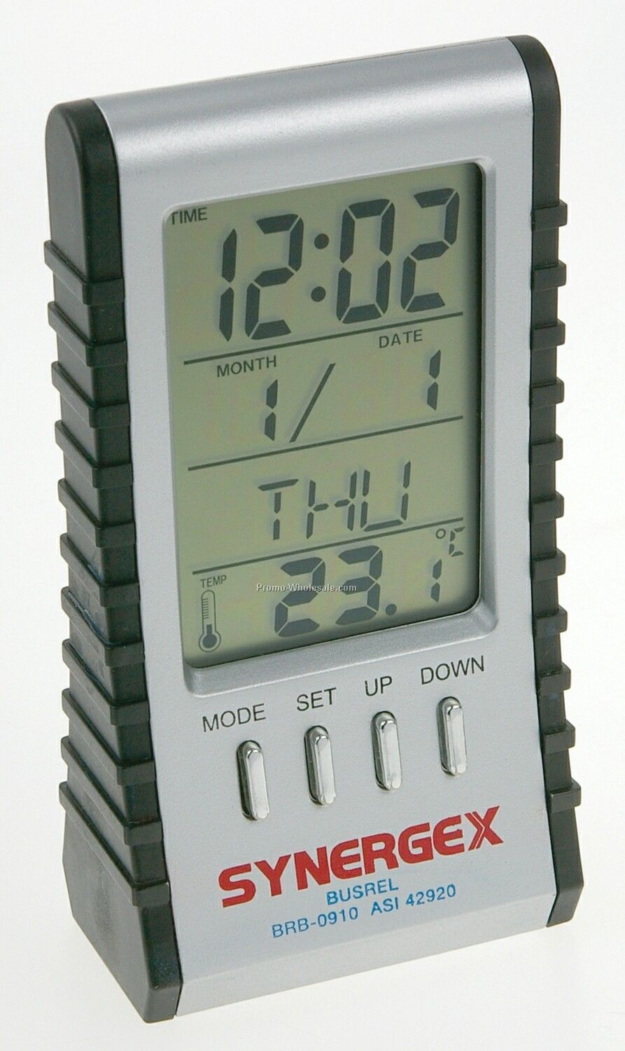 Desk Weather Station Clock/ Calendar With Calculator - 2-3/8"x4-1/2"