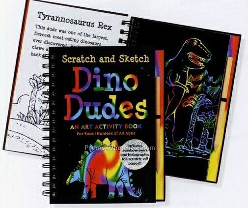 Dino Dudes Scratch And Sketch Activity Book