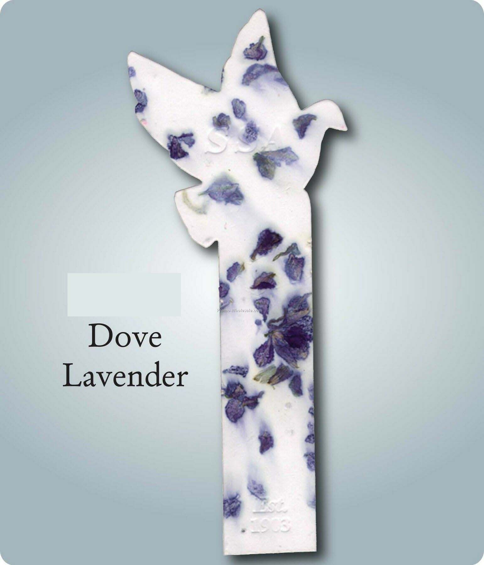 Dove Bookmark Embedded W/ Lavender Seed