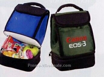 Dual Compartment Insulated Lunch Bag