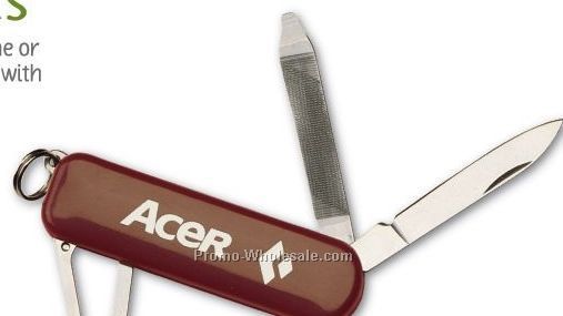 Economy Pocket Knives W/ Scissors & Screwdriver