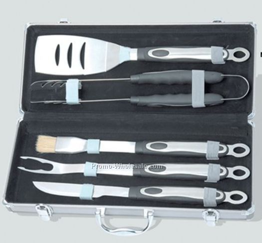 Ergo Q 5 Piece Titanium Bbq Set