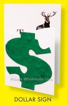 Floral Seed Paper Pop-out Booklet - Dollar Sign