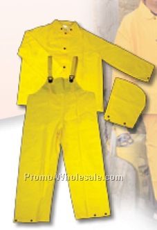 Fluorescent Orange Classic Protective Rain Suit (S-xl)