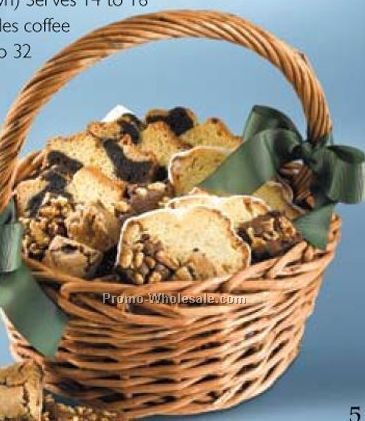 Fresh Baked Goodness Gift Basket W/ Coffee (28-32 Person Service)
