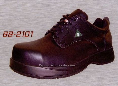 Full Grain Lace Up Leather Shoe W/ Steel Toe (7-13)
