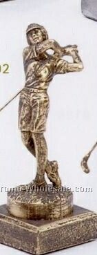 Full Swing Female Golf Sculpture