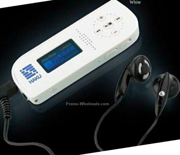 Giftcor White Transport I Mp3 Player 3-3/8"x1-1/4"x3/8"