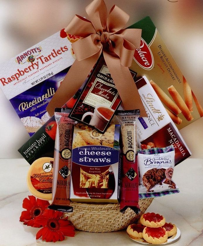 Good Taste Gourmet Gifts In A Hand-woven Basket
