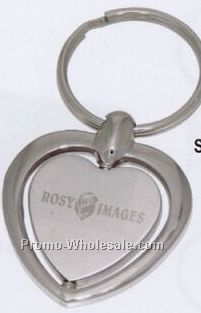 Heart Spinner Keychain W/ Spinner Centerpiece - Factory Direct (8-10 Weeks)