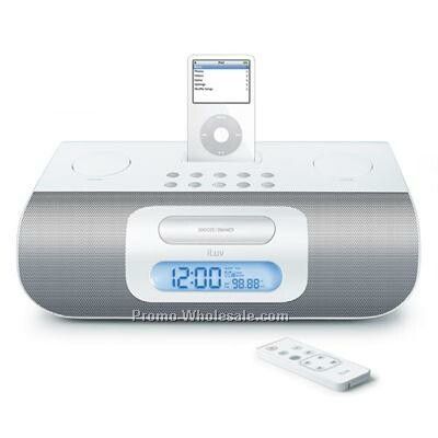 Ipod Clock Radio on Iluv Portable Ipod Audio System With Radio   Wht