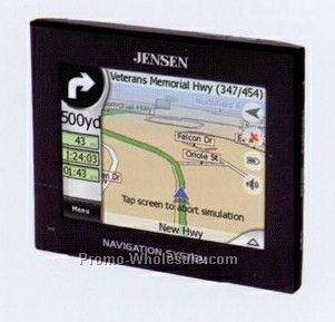 Jensen 3-1/2" Touch-screen Portable Navigation Unit W/ 3 Million Poi